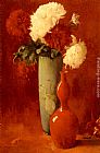 Emil Carlsen Canvas Paintings - Vases And Flowers
